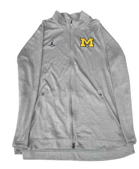 Greg Robinson Michigan Football Zip-Up Jacket With Number (Size XXXL)