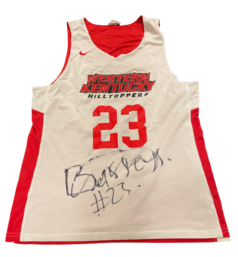 Charles Bassey Western Kentucky Basketball SIGNED Player Exclusive Reversible Practice Jersey (Size XL)