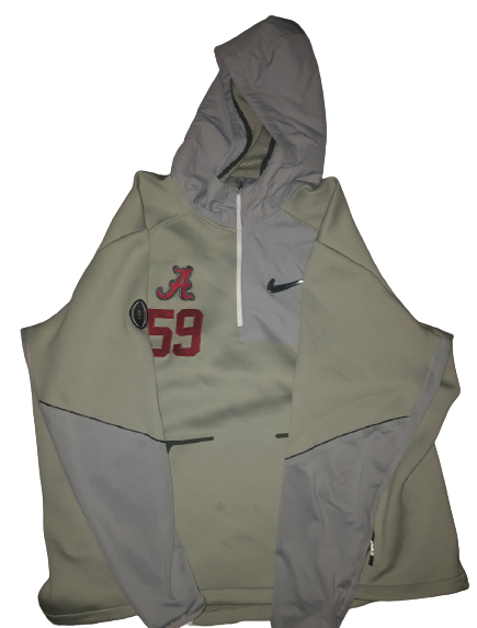Dallas Warmack Alabama Football Player Exclusive College Football Playoff Hoodie (Size 3XL)