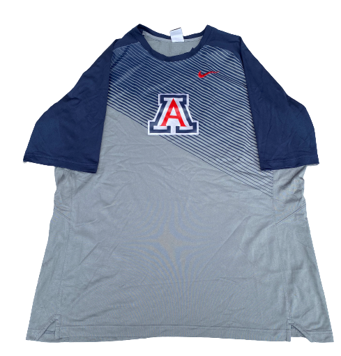 Kaleb Tarczewski Arizona Basketball Team Exclusive Warm-Up Shirt (Size 2XL)