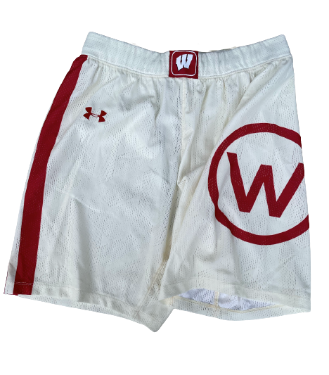 Trevor Anderson Wisconsin Basketball Game Worn Special Edition Shorts (Size L)