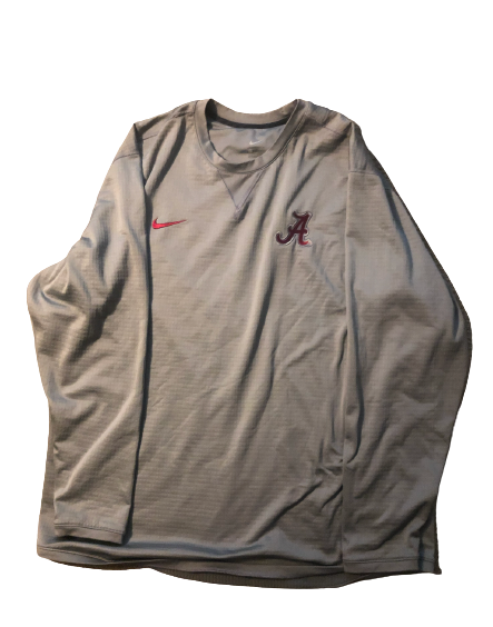 Dallas Warmack Alabama Team Issued Long Sleeve Pullover (Size XXXL)