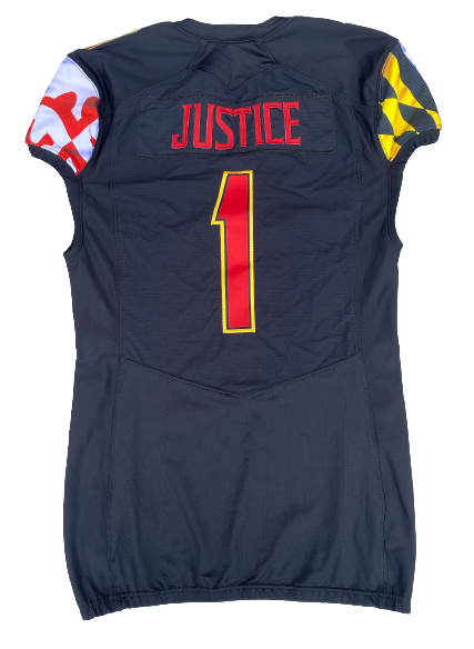 Shaq Smith Maryland Football Game-Issued Special Edition "Justice" Jersey