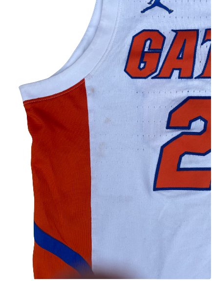 Scottie Lewis Florida Basketball 2020-2021 NCAA Tournament Game-Worn Jersey (Size 46) - Photo Matched