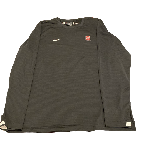 Brendan Beck Stanford Baseball Team Issued Long Sleeve "Fear The Tree" Waffle Pullover (Size XL)