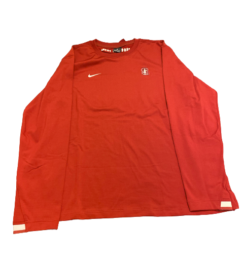 Brendan Beck Stanford Baseball Team Issued Long Sleeve "Fear The Tree" Waffle Pullover (Size XL)
