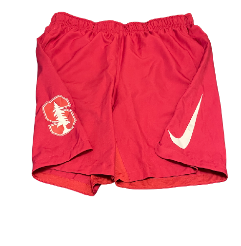Brendan Beck Stanford Baseball Team Issued Shorts (Size XL)