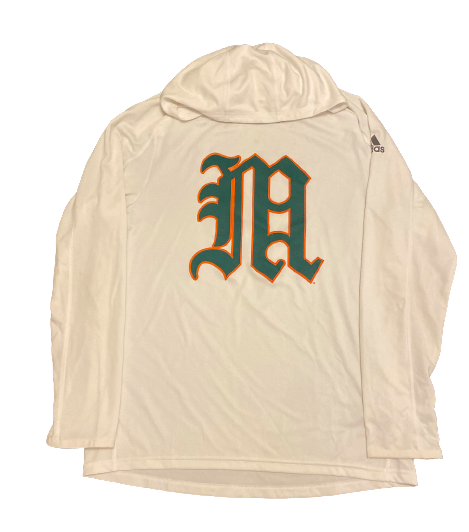 Daniel Federman Miami Baseball Team Issued Performance Hoodie (Size L)