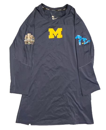 Blake Beers Michigan Baseball Team Exclusive College Baseball World Series 3/4 Sleeve Shirt (Size XL)