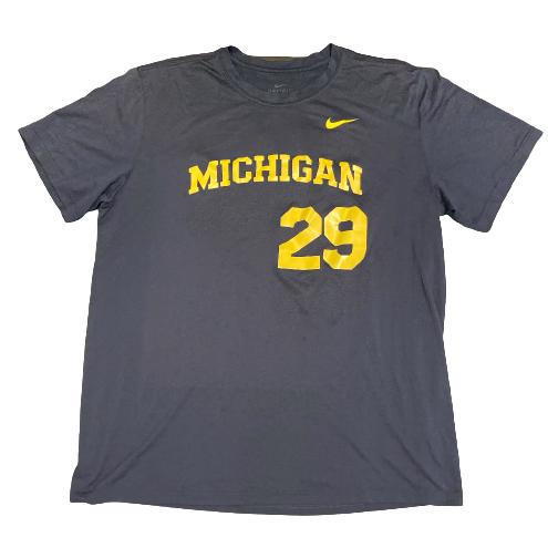 Blake Beers Michigan Baseball Team Exclusive Practice Shirt (Size XL)