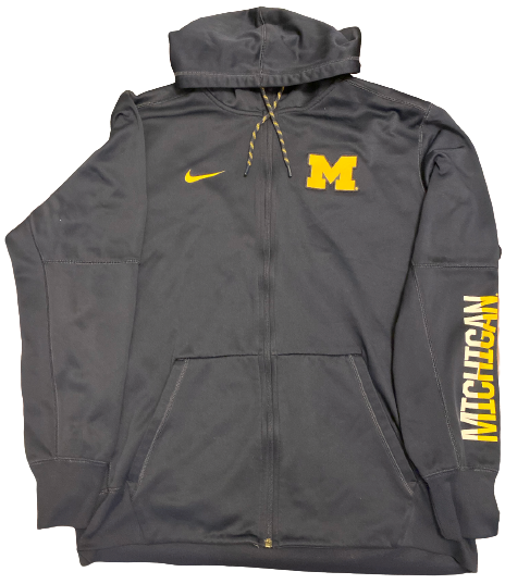 Blake Beers Michigan Baseball Team Issued Full-Zip Jacket (Size XL)