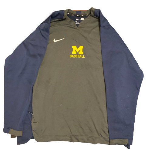 Blake Beers Michigan Baseball Team Exclusive Pullover (Size XL)