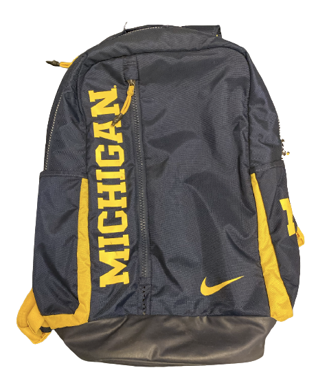 Blake Beers Michigan Baseball Team Issued "Michigan Athlete" Backpack