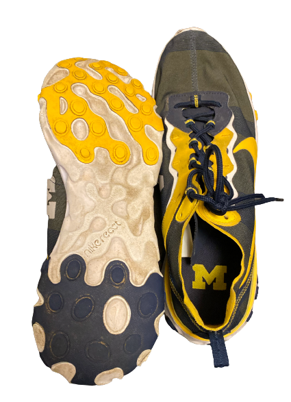 Blake Beers Michigan Baseball Team Issued Shoes (Size 13)