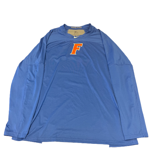 Christian Scott Florida Baseball Team Issued Long Sleeve Workout Shirt (Size XL)
