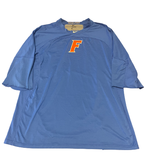 Christian Scott Florida Baseball Team Issued 1/2 Sleeve Workout Shirt (Size XL)