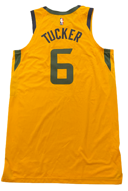 Rayjon Tucker Utah Jazz 2019-2020 Authentic Game Jersey (Size 50, Length + 6)