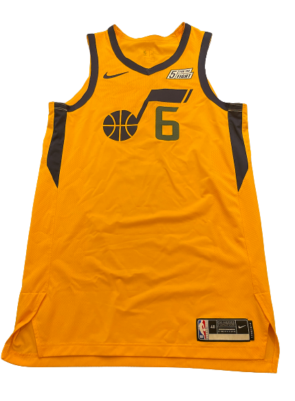 Rayjon Tucker Utah Jazz 2019-2020 Authentic Game Jersey (Size 48, Length + 4)