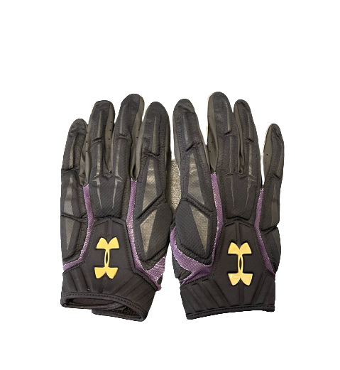Jeffery Pooler Jr. Northwestern Football Player Exclusive Game Worn Gloves (Size XXL)