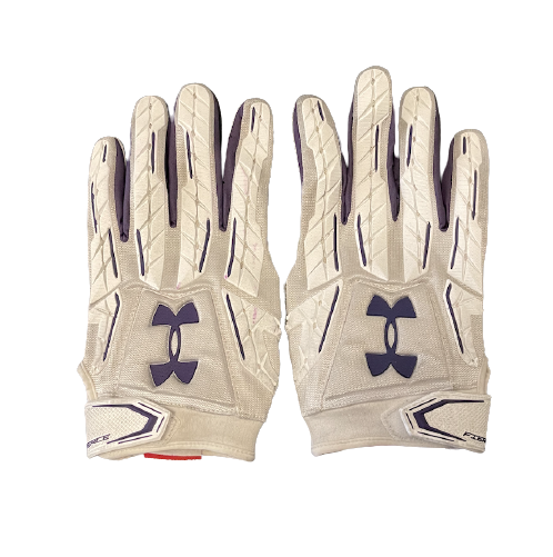 Jeffery Pooler Jr. Northwestern Football Player Exclusive Gloves (Size XXL)