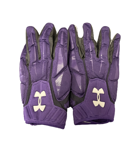 Jeffery Pooler Jr. Northwestern Football Player Exclusive Gloves (Size XXL)