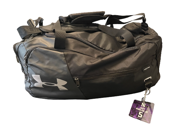 Jeffery Pooler Jr. Northwestern Football Team Exclusive Duffel Bag with Travel Tag