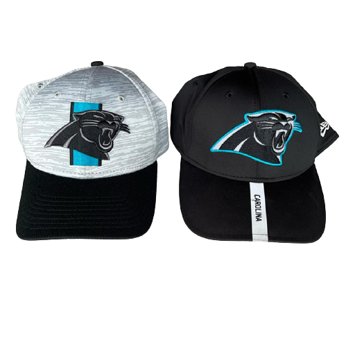 Mason Stokke Carolina Panthers Team Issued Set of (2) Hats