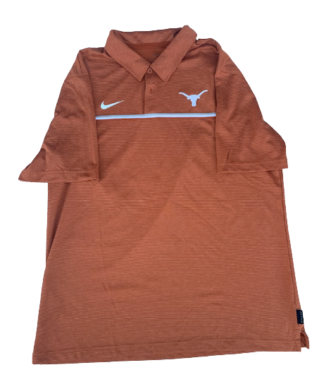 Ryan Bujcevski Texas Football Team Issued Polo Shirt (Size L)