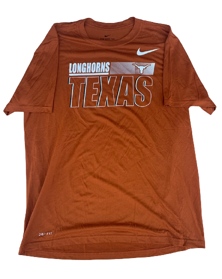 Ryan Bujcevski Texas Football Team Issued Workout Shirt (Size L)