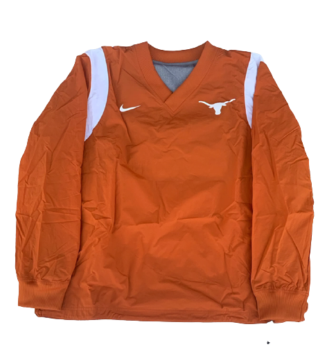 Ryan Bujcevski Texas Football Team Issued Windbreaker Pullover (Size L)