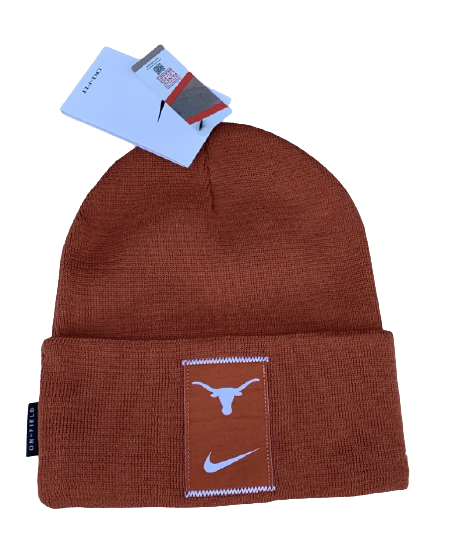 Ryan Bujcevski Texas Football Team Issued Beanie Hat
