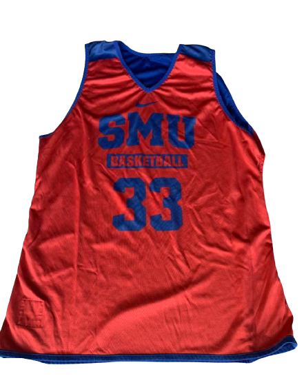 Jimmy Whitt Jr. SMU Basketball Team Exclusive Reversible Practice Jersey (Size L)