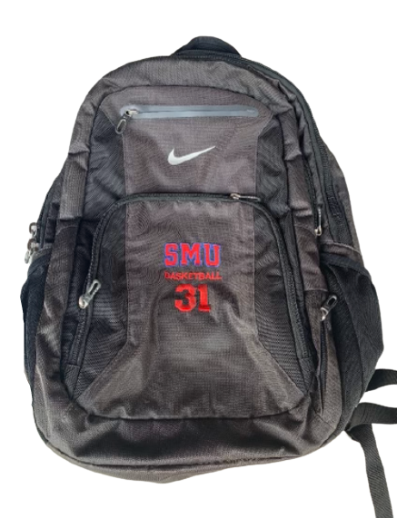 Jimmy Whitt Jr. SMU Basketball Player Exclusive Travel Backpack with Number
