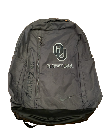 Giselle Juarez Oklahoma Softball Team Issued Travel Backpack with Name & Number