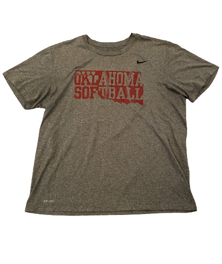 Giselle Juarez Oklahoma Softball Workout Shirt (Size XL)