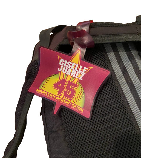 Giselle Juarez Arizona State Softball Team Issued Travel Backpack with Travel Tag