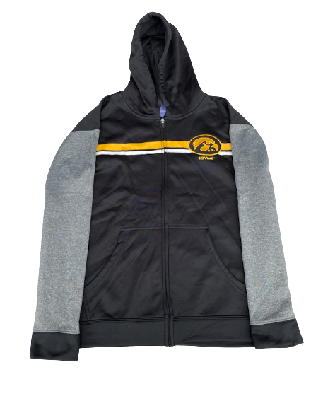 Deuce Hogan Iowa Football Zip-Up Jacket (Size L)
