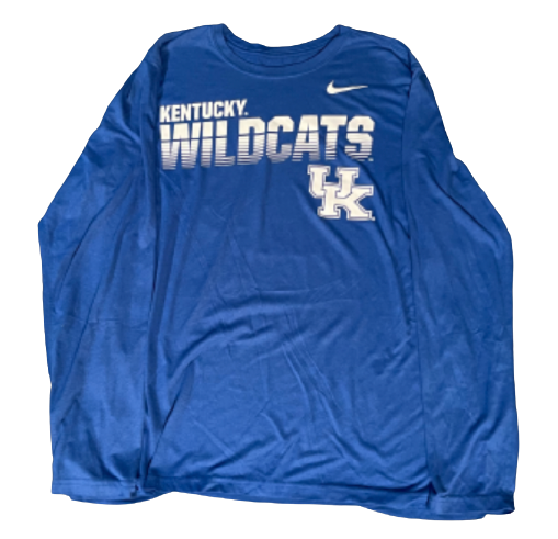 Terry Wilson Kentucky Football Team Issued Long Sleeve Shirt (Size L)