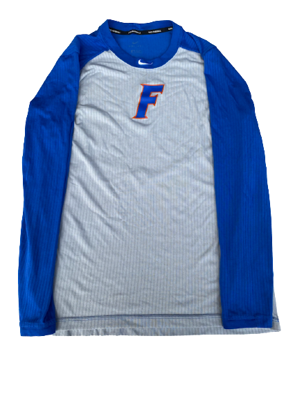 Jack Leftwich Florida Baseball Team Exclusive Nike Baseball Long Sleeve Shirt (Size XL)