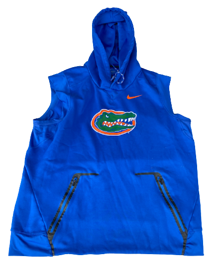 Jack Leftwich Florida Baseball Team Issued Sleeveless Hoodie (Size XL)