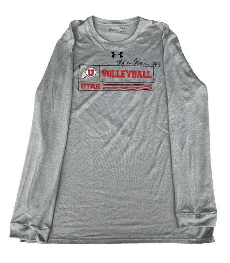 Kenzie Koerber Utah Volleyball SIGNED Long Sleeve Shirt (Size M)