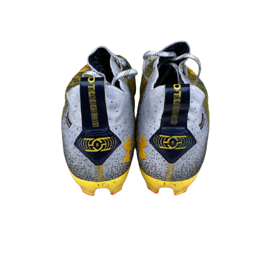 Chase Garbers Cal Football SIGNED Game Worn Cleats (Size 15) - Photo Matched (9/18/21 vs. Sacramento State)