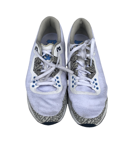 Patrice Rene North Carolina Football Team Issued Jordan Run Shoes (Size 11.5)