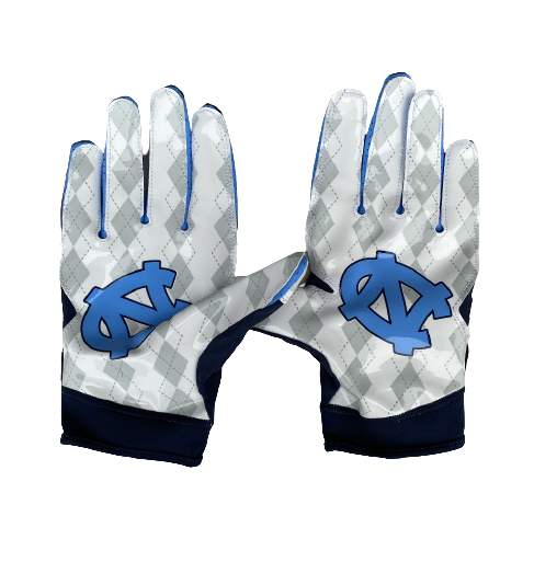 Patrice Rene North Carolina Player Exclusive Football Gloves (Size XXL)