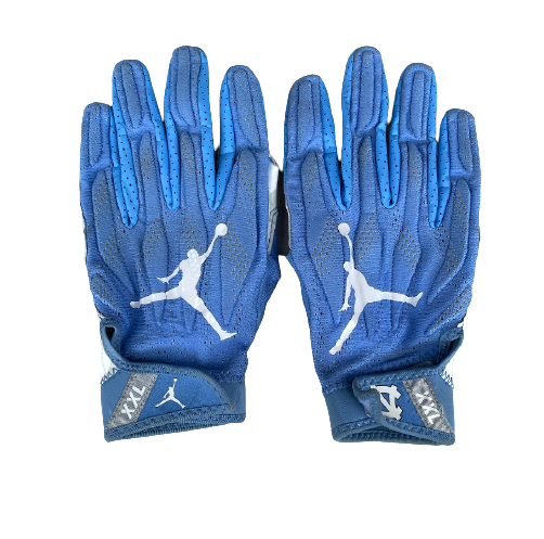 Patrice Rene North Carolina Player Exclusive Football Gloves (Size XXL)