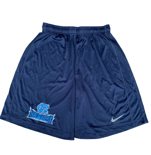 Patrice Rene North Carolina Football Team Player Exclusive "BLUE DAWN" Shorts (Size L)