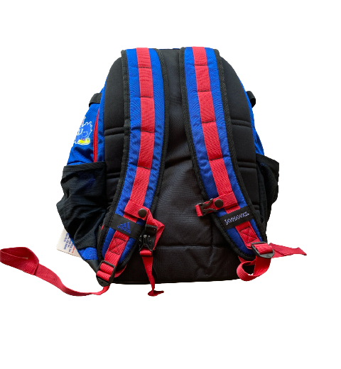 Liam Jones Kansas Football Team Issued Backpack with Travel Tag