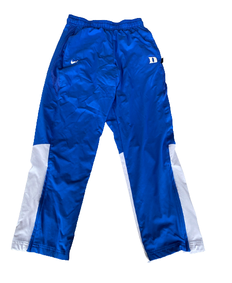 Gunnar Holmberg Duke Football Team Issued Travel Sweatpants with Player Tag (Size L)