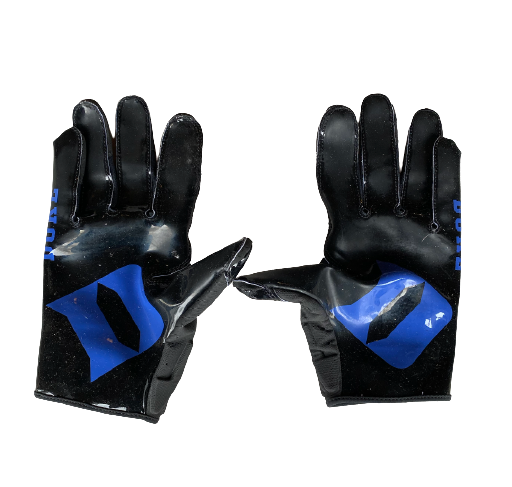 Gunnar Holmberg Duke Football Team Exclusive Football Gloves (Size XXL)