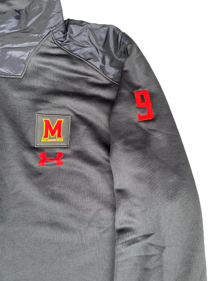 Chigoziem Okonkwo Maryland Football Team Exclusive Jacket with Number on Sleeve (Size XLT)